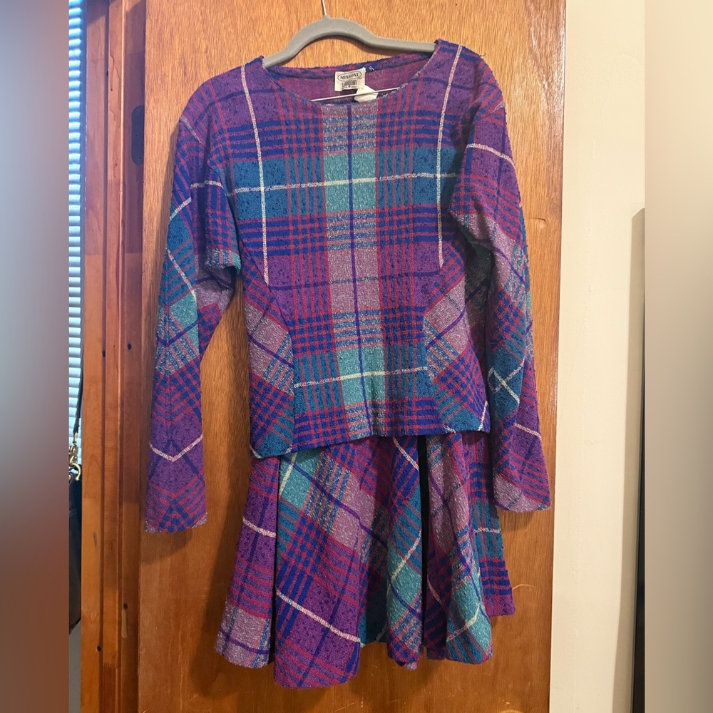 Missoni VTG Long Sleeve Plaid Set
